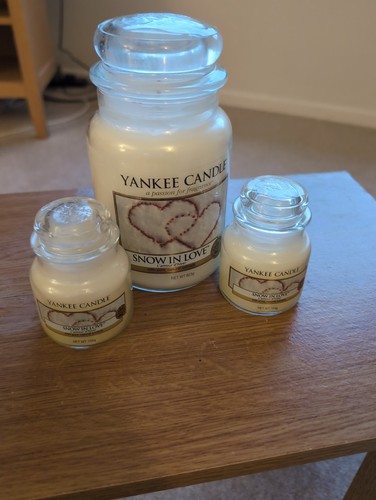 Yankee candle snow - candle, love