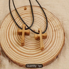 Wooden Orthodox Cross Pendant