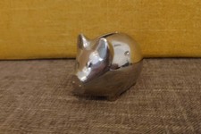 BAMBINO SILVER PLATED PIGGY BANK MONEY BOX