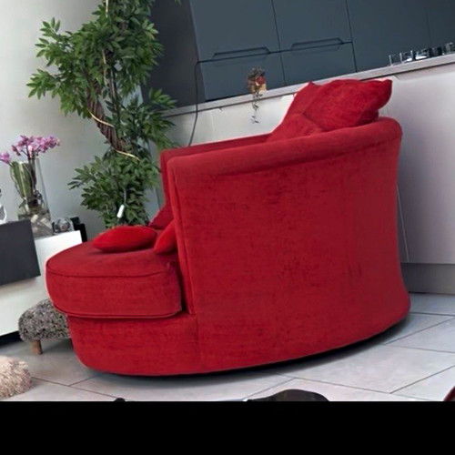 Red seater fabric - 2-seater, with