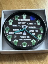 CLASSIC CHAMPIONS CLOCK COLLECTION CELTIC INVINCIBLES 2016/17 QUARTZ  WALL CLOCK