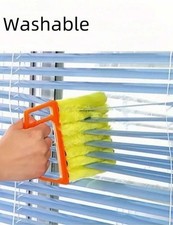 7 Brush Venetian Blind Cleaner Easy Cleaning Tool Duster Washable Microfibre UK