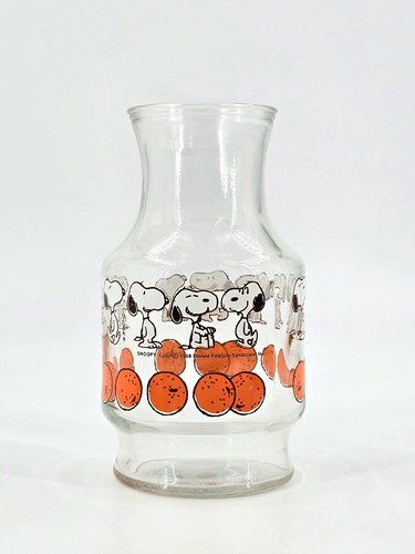 Snoopy orange juice carafe - snoopy,
