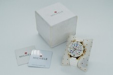 Michele Tahitian Jelly Bean Quartz Ladies Chronograph Watch New Battery Full Set