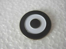 Black and white roundel pin