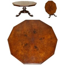 EXQUISITE ORIGINAL ANTIQUE LAMB OF MANCHESTER BURR WALNUT DINING CENTRE TABLE