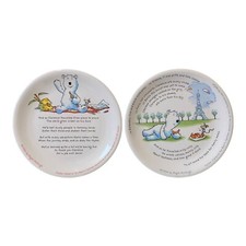 Birds Eye Melamine Childs 2 Dinner Plates Clarence the Bears Teatime Adventure