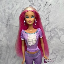 Barbie Hairtastic Doll - Pink Hair Doll, Restyled