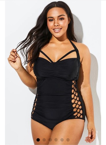 Meet curve black cut out - black, sexy