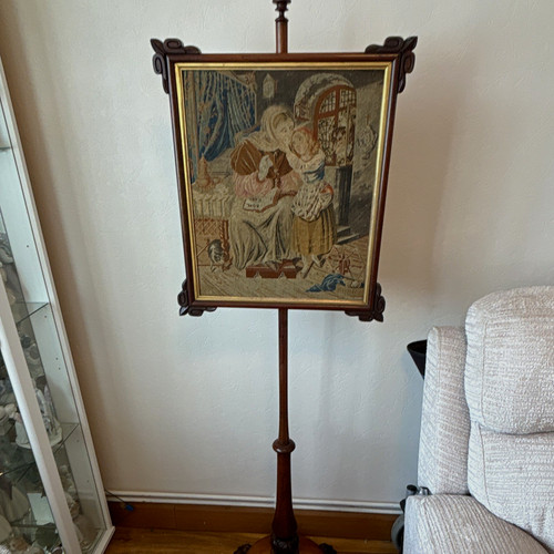 Antique framed tapestry - framed,