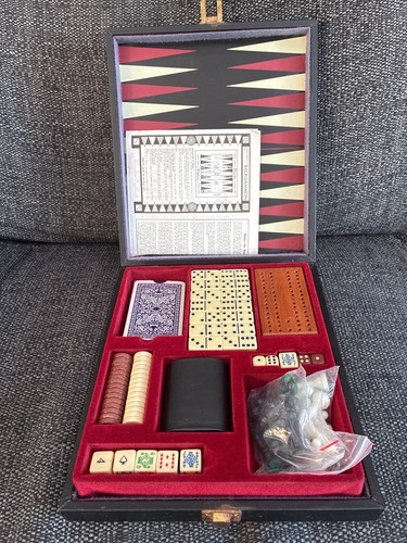 Vintage wooden 1 games - wooden, 7-in-1