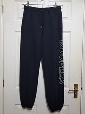 The Kooples Logo Joggers Women's Size 1 / UK 8 Cotton Modal Stretch Cuffed Black