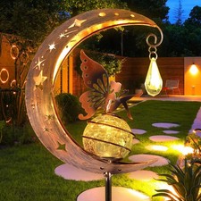 Fairy LED Garden Ornament Large WingedAngel Lantern Outdoor Statue Decor Solar