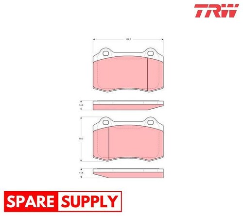 Brake pad set disc - brake,