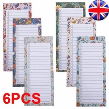 6PCS Magnetic Shopping List