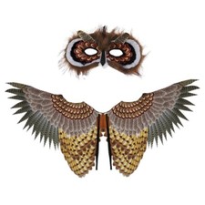 Kids Birds Costume Set Owl Half Face Owl Wing Animal Owl Costume Set