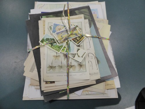 Mixed book pages ephemera - 80,