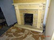 PINE CHUNKY FIRE SURROUND