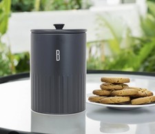 Biscuit Barrel Storage Jar Tin
