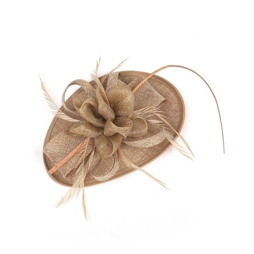Sinamay flower fascinator - flower,