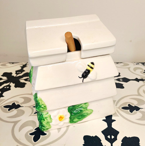 Ceramic beehive honey pot - pot, &