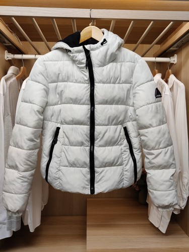 Superdry coat white black - 8,