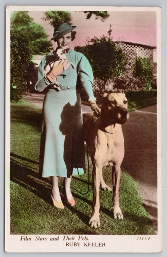 Ruby keeler with dogs vintage - ruby,