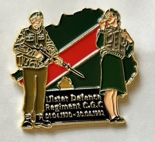 UDR CGC Veteran Metal Lapel Pin Badge (Ulster Defence Regiment, Military) RUC 