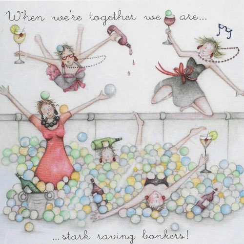 Stark raving bonkers blank - "stark,