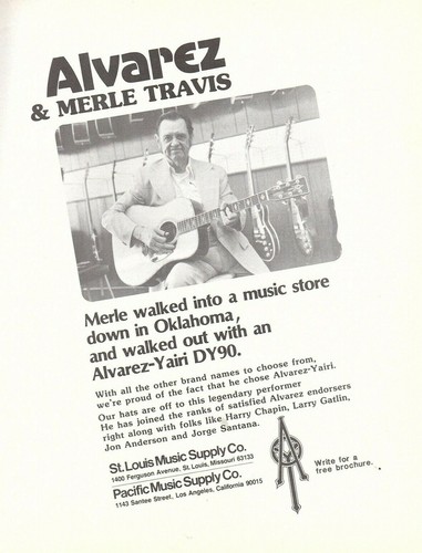 Vtg 80s merle travis - 80s,