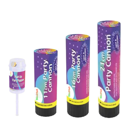 Party cannons push - party, poppers