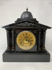 Antique Victorian Black Marble