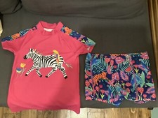 John Lewis Girls Two Piece SunPro Swimsuit Age 7