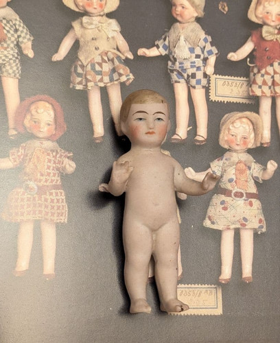 Antique bisque boy doll - boy,