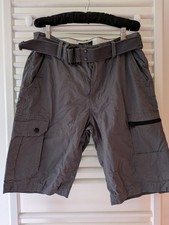 Next Mens Cargo Shorts Dark Grey 32 Waist.