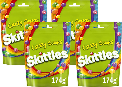 Skittles crazy sours sweets - sours,
