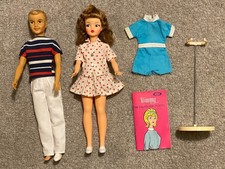 Vintage Ideal 1960s Tammy and brother Ted dolls - excellent condition 