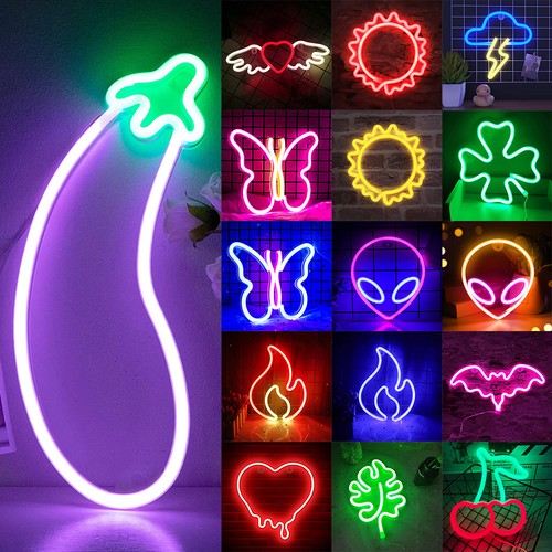 Led neon sign light - light, wall