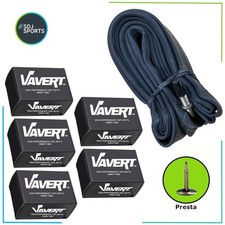 700 x 18-25c Road Bike Inner Tubes (Set of 5) - Presta 60mm Long Valve