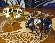 Elephant Metal Crystal Holder