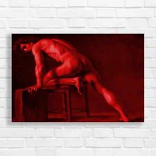 Nude Male Figure Study Canvas