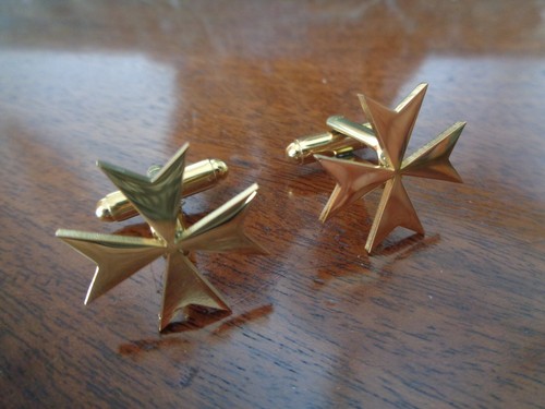 Maltese cross cufflinks - maltese,