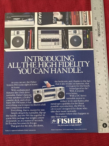 Fisher stereo system - ph1, 1982