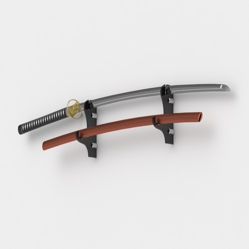 Premium katana scabbard wall - katana, &