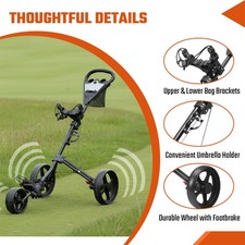 Golf Trolley One Click 3 Wheel