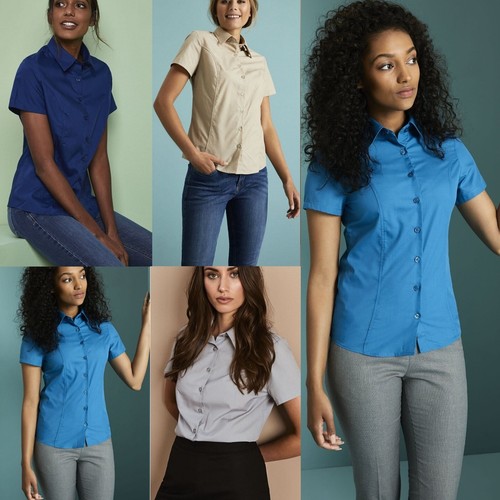 Womens ladies fitted shirt - womens,