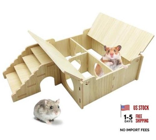 Wooden hamster hideout - wooden,