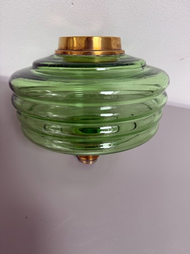 Antique green ribbed - green, oil