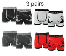 Mens Boxer Shorts Seamless Trunks Briefs Adults Designer Underwear 3 Pairs