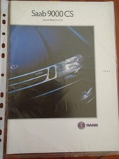Saab 9000 CS & CSE range brochure 1993